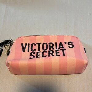 Victoria's Secret Pink Signature Striped
Cosmetic Makeup Clutch Bag
